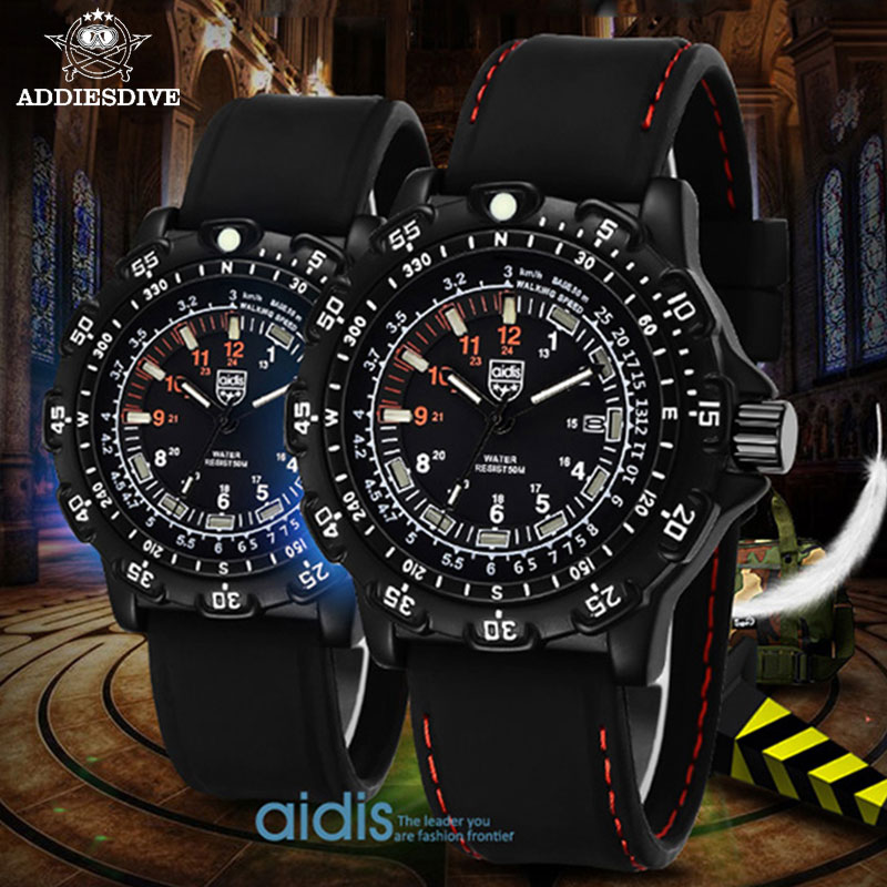 Diver Watch 300M - Addies 군사 시계 특수 부대 야외