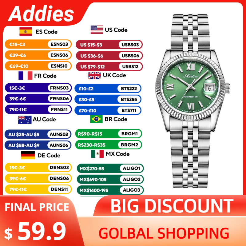 Luxury Women'S Watch - Addies 여성용 고품질 럭셔리 시계 사파이어