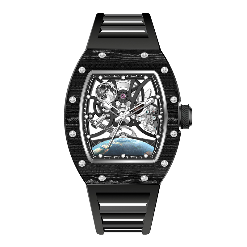 Luxury Watch Trading - 배럴 홀로우 메카니컬 시계 남성용 리차드