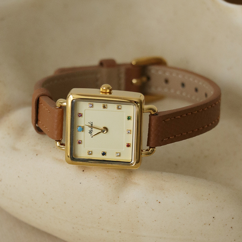 Luxury Watch Leather Strap - 오리지널 여성용 시계, 학생 스타일, 가벼운