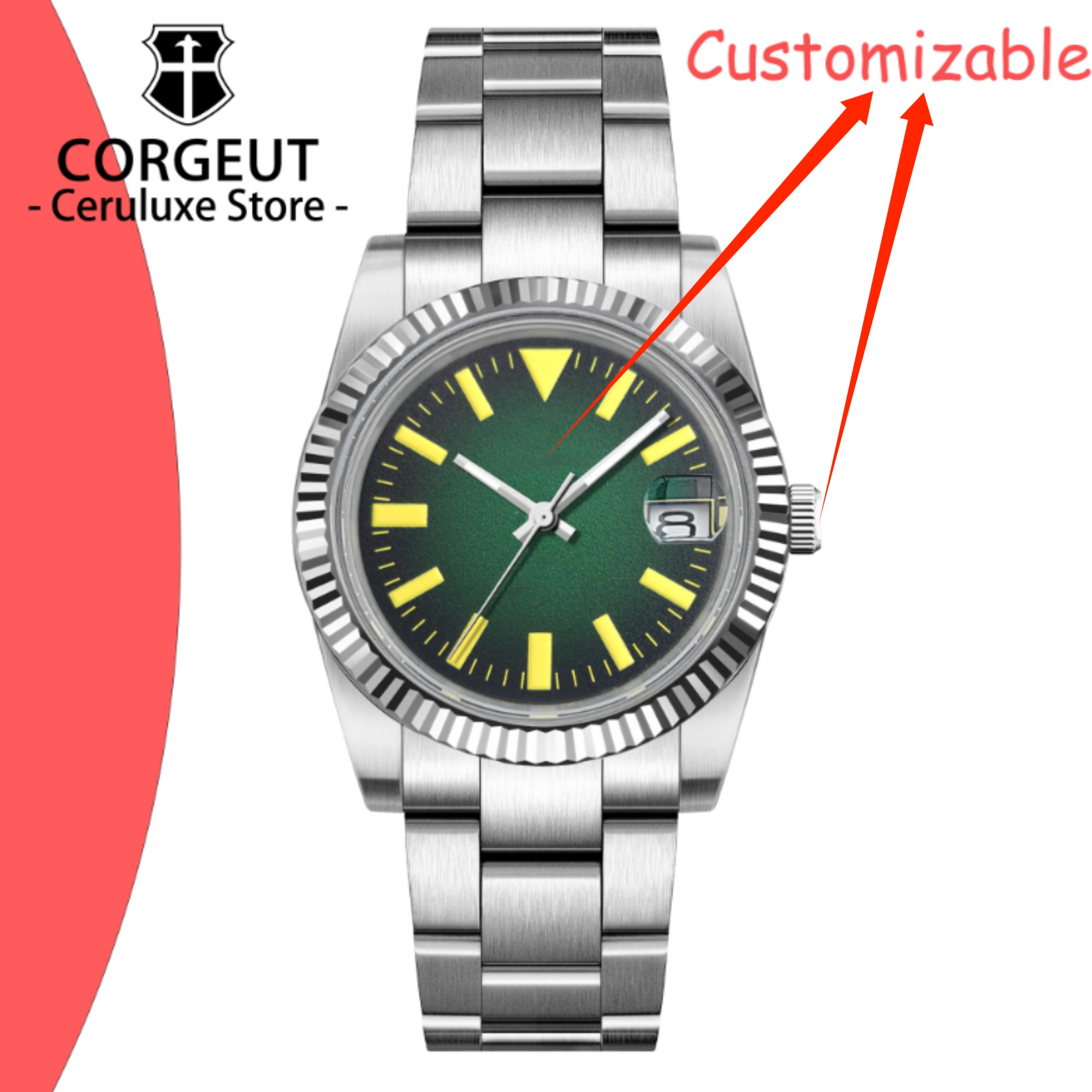 Luxury Watch Logos - 맞춤형 로고 36/39mm 신형 NH35 오토매틱