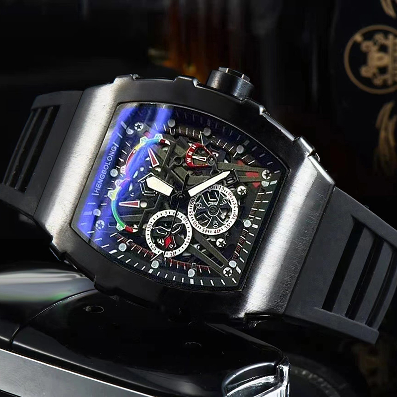 Luxury Watch Trading - 남성용 대형 다이얼 쿼츠 스포츠 사각