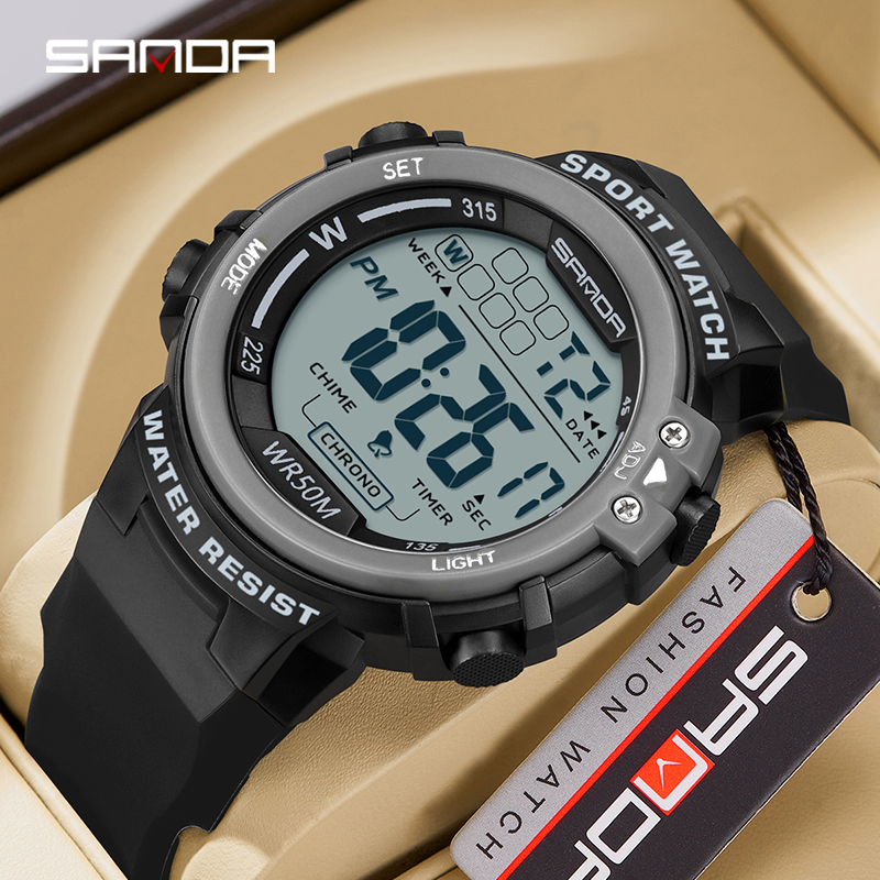 Luxury Watch G Shock - SANDA 럭셔리 패션 G 스타일 남성