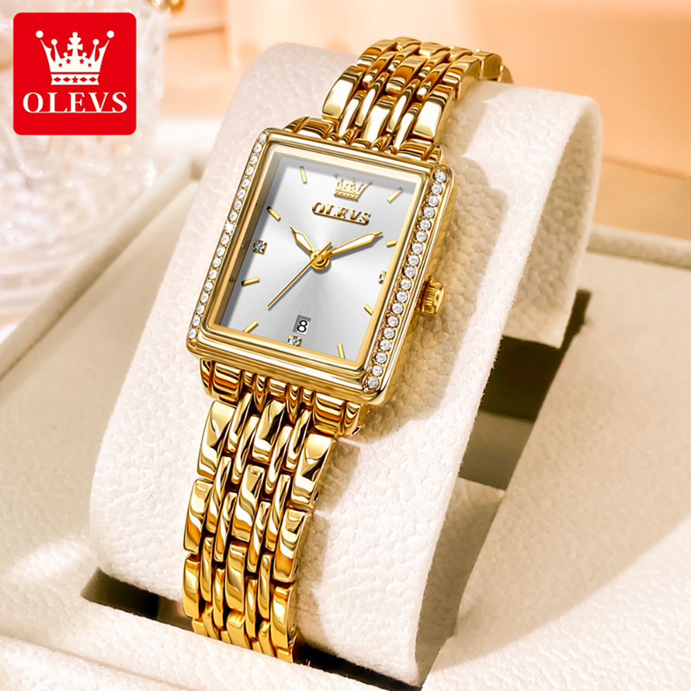 Luxury Watch Logos - OLEVS 9995 여성용 날짜 표시 시계,