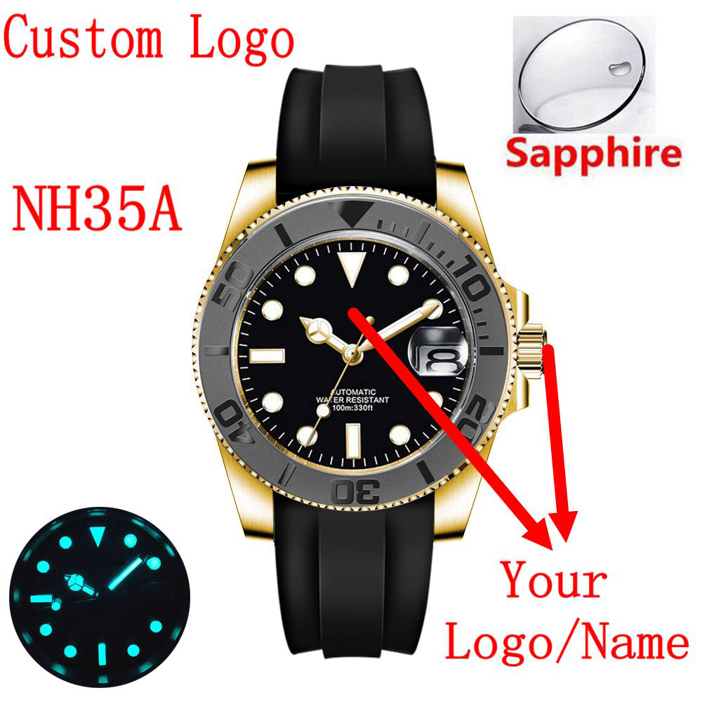 Luxury Watch Logos - 커스텀 로고 40m럭셔리 NH35/ 미요타 오토매틱