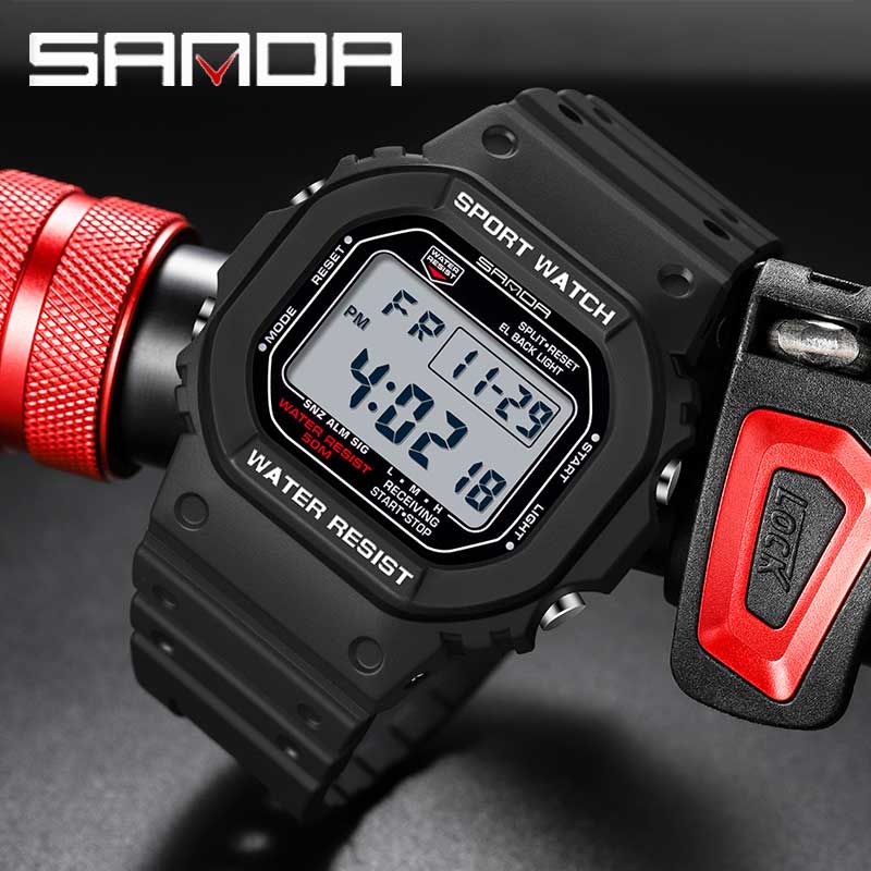 Luxury Watch G Shock - SANDA G 스타일 디지털 시계 남자
