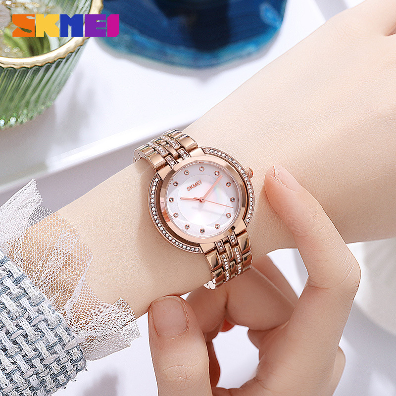 Luxury Women'S Watch - 여성용 팔찌 쿼츠 시계 고급 라인스톤