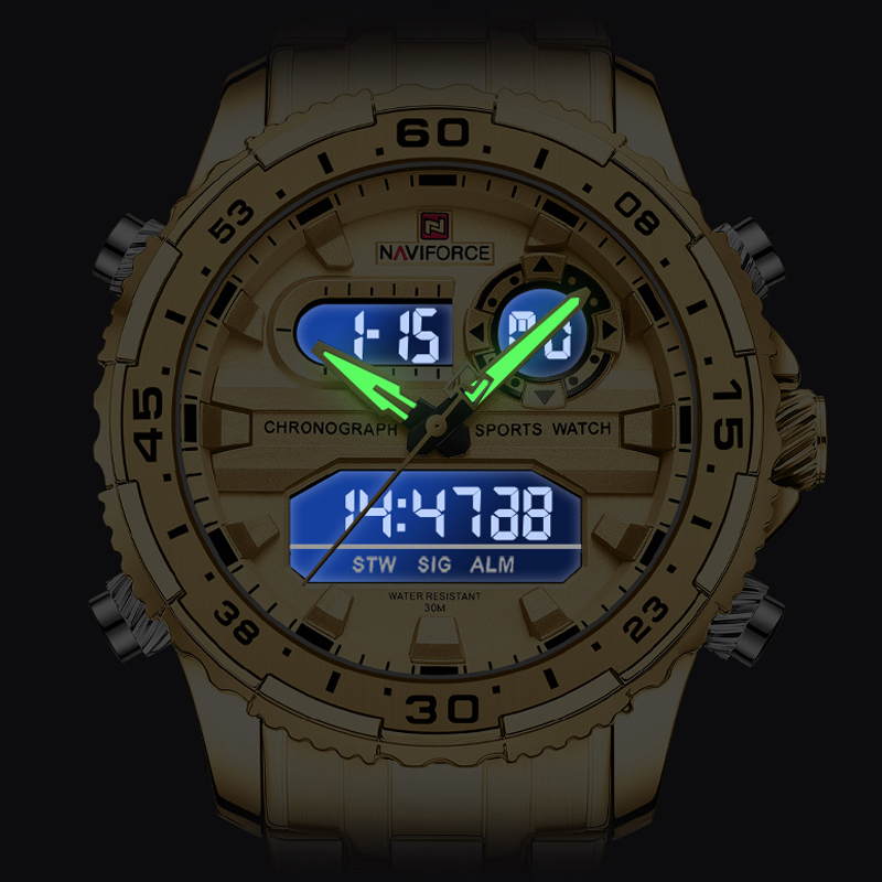 NAVIFORCE 남자 쿼츠 시계 럭셔리 무역 군사 스 - Luxury Watch Trading 리뷰 및 가격