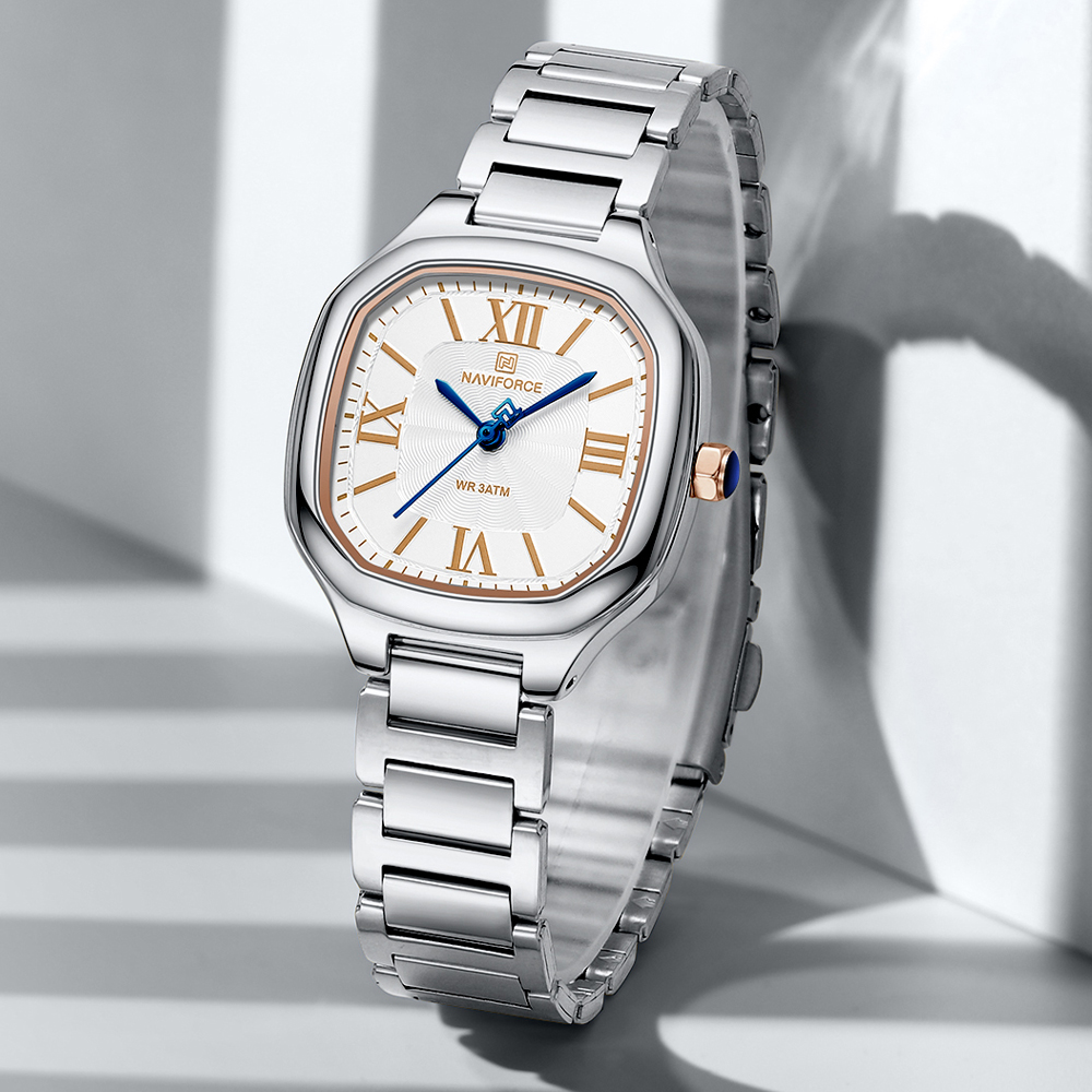 NAVIFORCE 럭셔리 여성용 시계 스퀘어 다이얼 쿼 - Quiet Luxury Watch 리뷰 및 가격