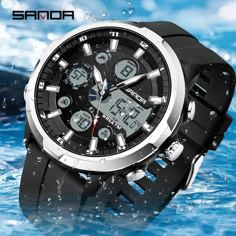 SANDA 9053 50M 방수 석영 손목 시계 남성  - Luxury Watch G Shock 리뷰 및 가격