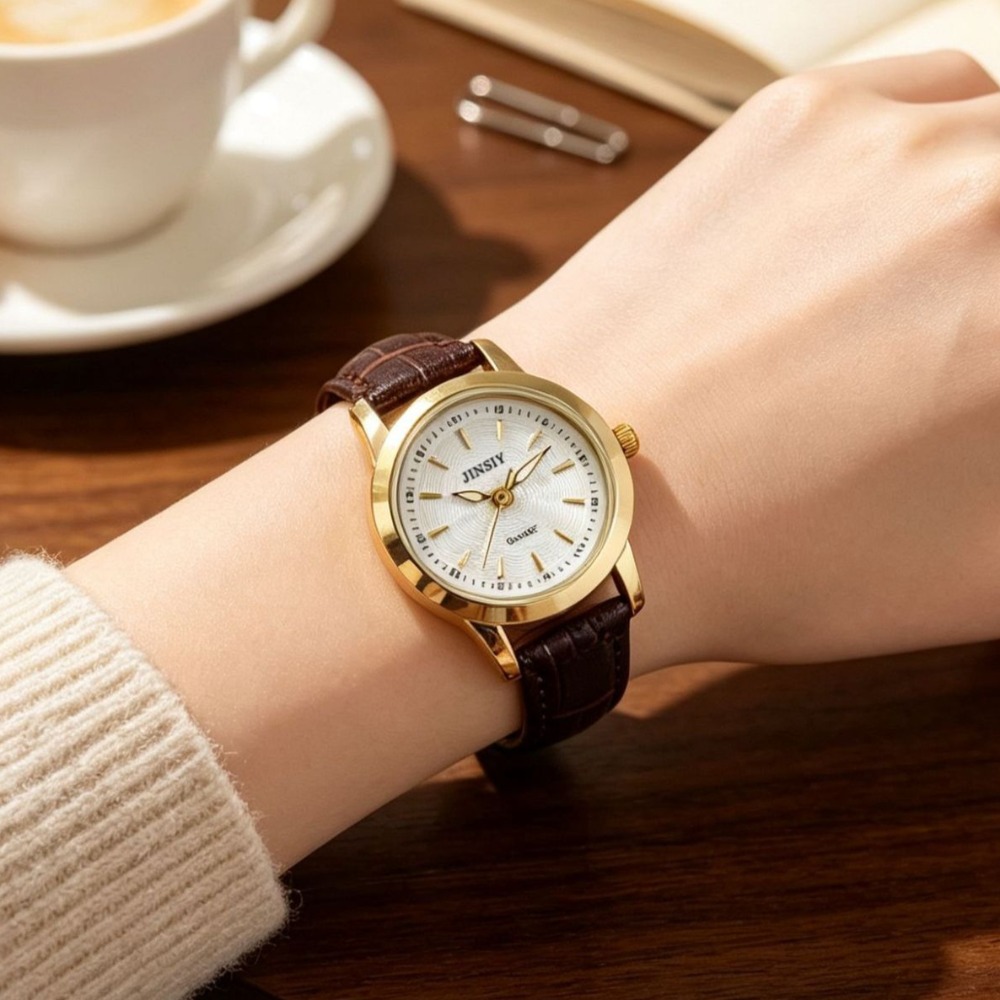 패션 가죽 스트랩 쿼츠 시계 고급 여성 시계 선물 여성 - Luxury Watch Leather Strap 리뷰 및 가격