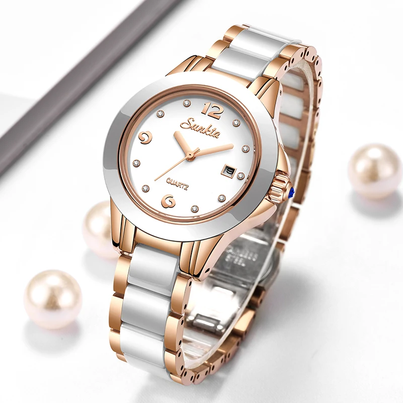 Sunkta 패션 캐주얼 쿼츠 여성 시계 우아한 럭셔리 - Luxury Women'S Watch 리뷰 및 가격