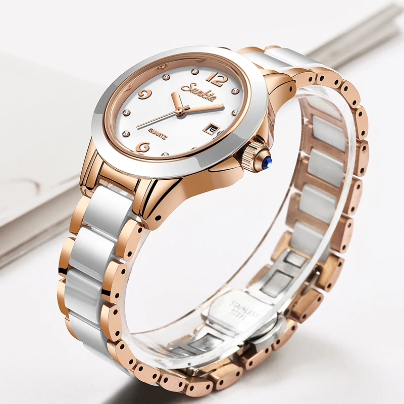 Sunkta 패션 캐주얼 쿼츠 여성 시계 우아한 럭셔리 - Luxury Women'S Watch 리뷰 및 가격