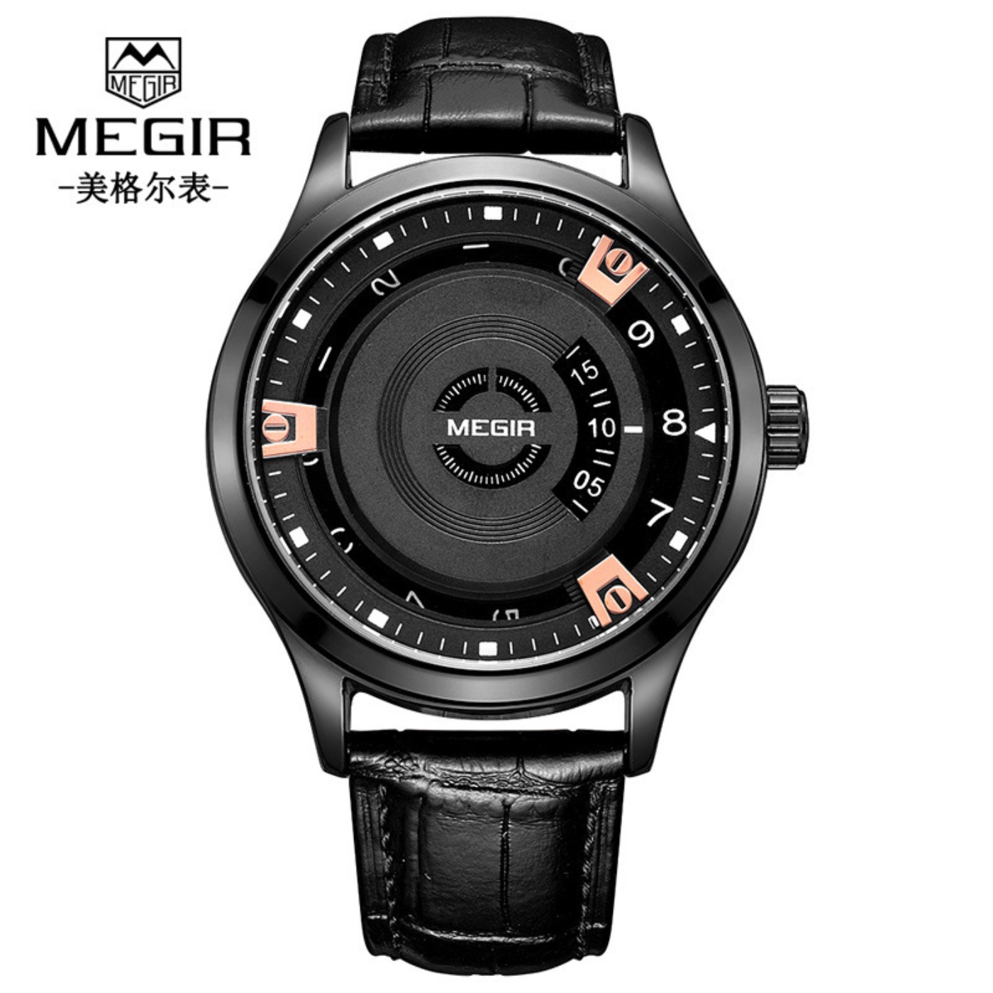 MEGIR 남성용 시계 고급 가죽 스트랩 스포츠 밀리터 - Luxury Watch Leather Strap 리뷰 및 가격
