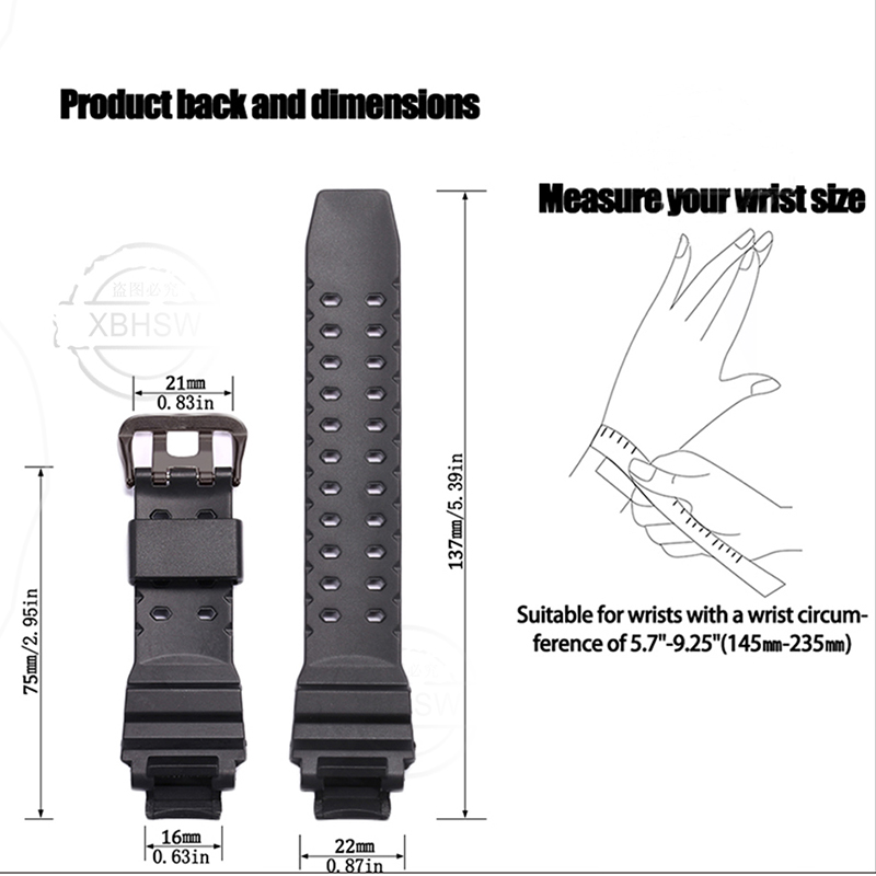 남성용 스포츠 방수 고무 교체 밴드, 시계 액세서리,  - Luxury Watch G Shock 리뷰 및 가격