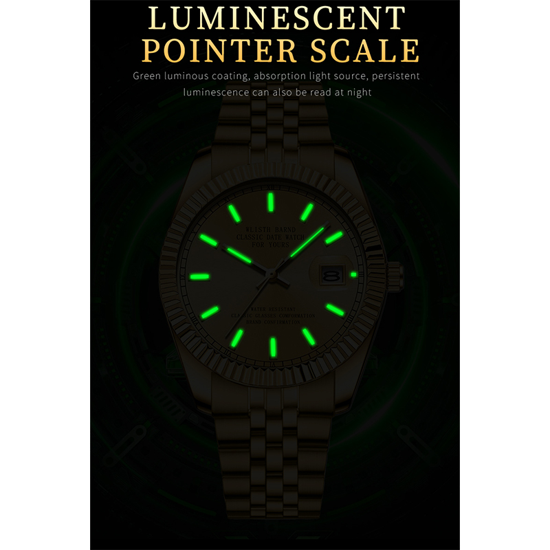 남성용 방수 기계식 쿼츠 시계, 나비 버클, 패셔너블한 - Luxury Watch Trading 리뷰 및 가격