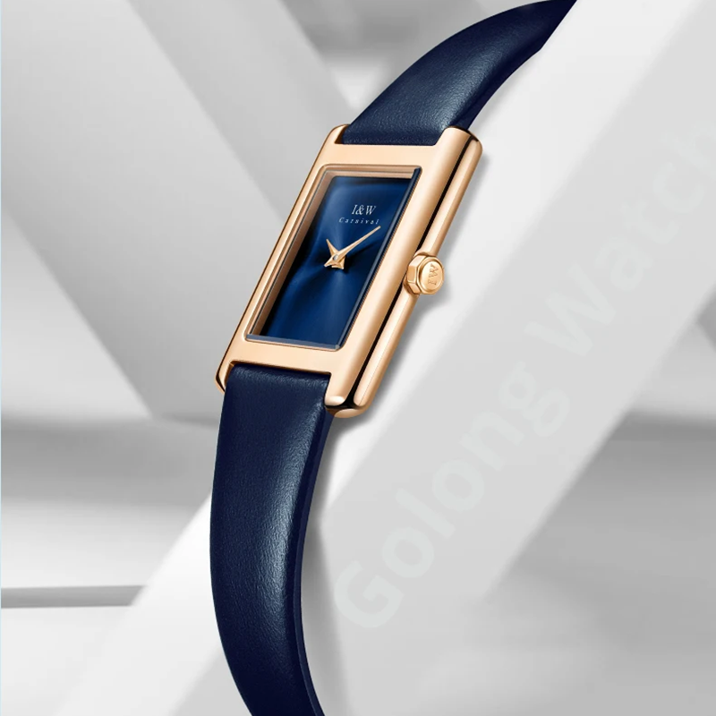 I&W 카니발 여성용 초박형 쿼츠 시계 럭셔리 스위스  - Luxury Watch Leather Strap 리뷰 및 가격