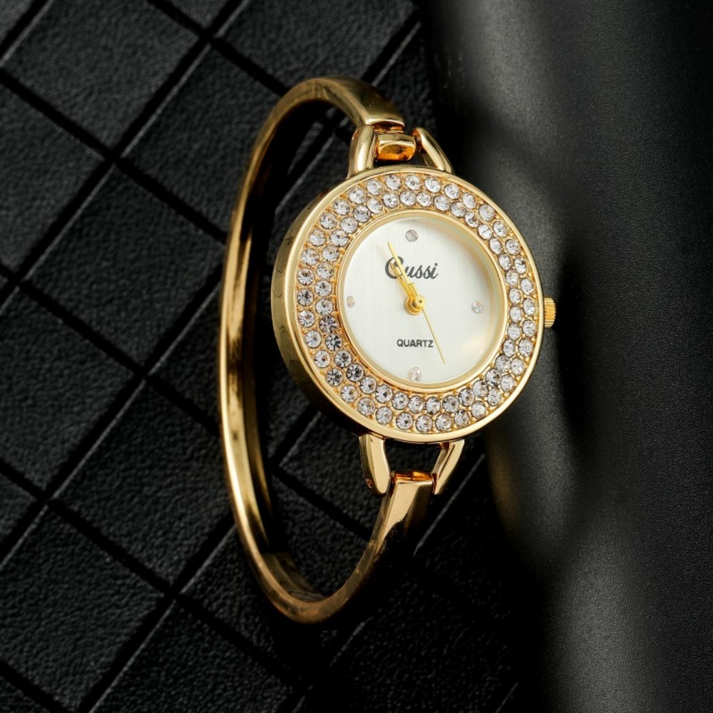 럭셔리 골드 라운드 다이얼 패션 라인 석 라운드 석영  - Quiet Luxury Watch 리뷰 및 가격