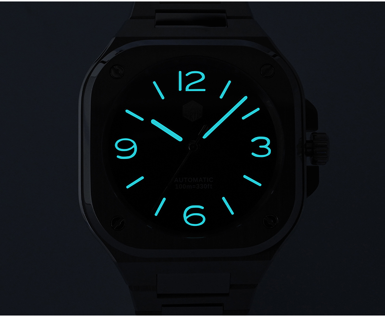 산 마틴 남자 자동 시계 40MM 럭셔리 시계 광장 기 - Luxury Watch G Shock 리뷰 및 가격