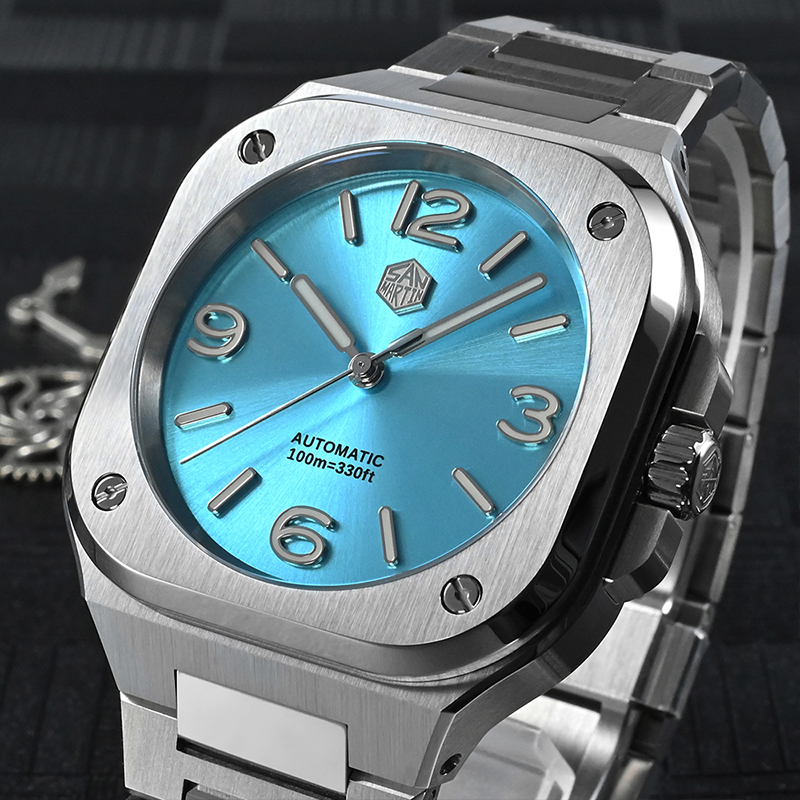 산 마틴 남자 자동 시계 40MM 럭셔리 시계 광장 기 - Luxury Watch G Shock 리뷰 및 가격