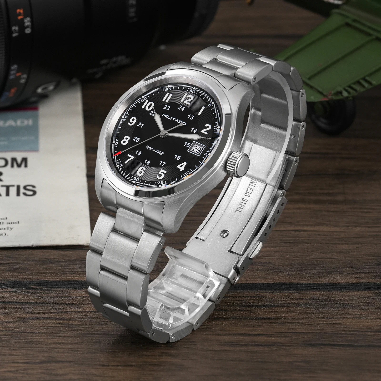 밀리타도 ML08 빈티지 쿼츠 시계 론다 515 무브먼 - Diver Watch 300M 리뷰 및 가격