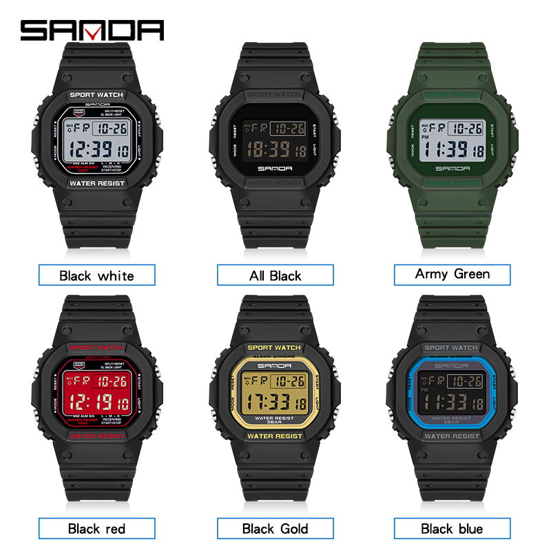 SANDA G 스타일 디지털 시계 남자 야외 방수 스포 - Luxury Watch G Shock 리뷰 및 가격