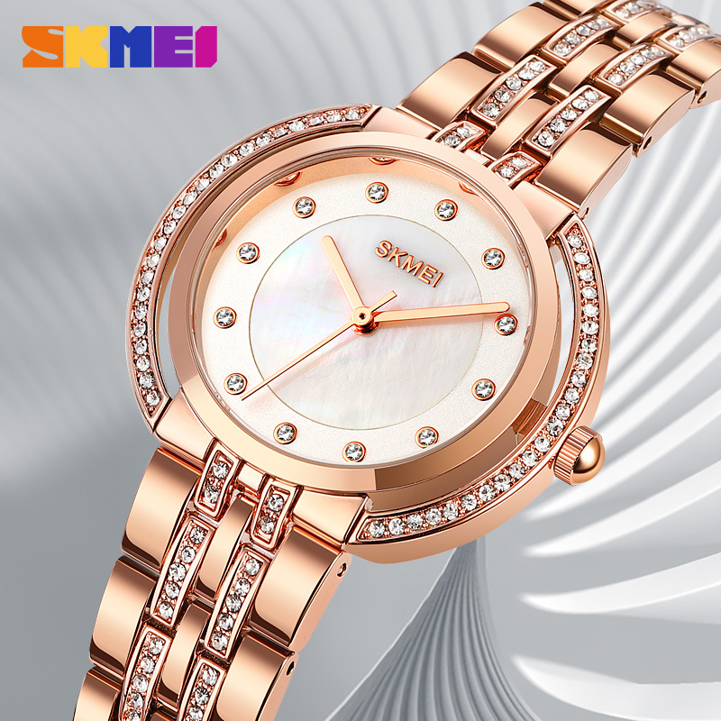 여성용 팔찌 쿼츠 시계 고급 라인스톤 다이얼 아연 합금 - Luxury Women'S Watch 리뷰 및 가격