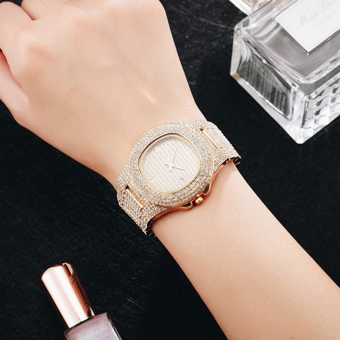 신상 패션 풀 다이아몬드 남성용 시계, 별이 빛나는 하 - Luxury Watch Trading 리뷰 및 가격
