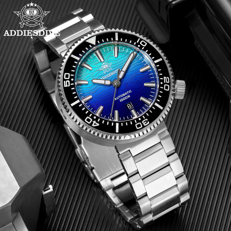 ADDIESDIVE 새로운 자동 시계 남자 사파이어 그 - Cloisonne Enamel Dial 리뷰 및 가격